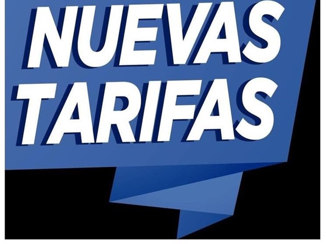 Tarifas 2019